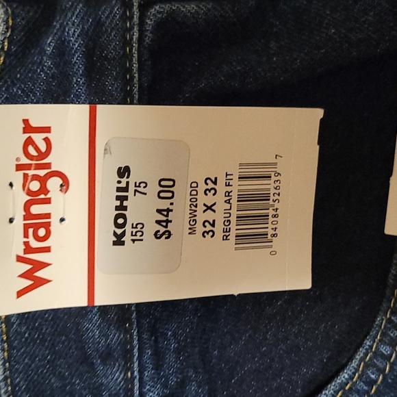 🆕️ Wrangler Men's Regular Fit Jeans Size 32x32 - Picture 10 of 10